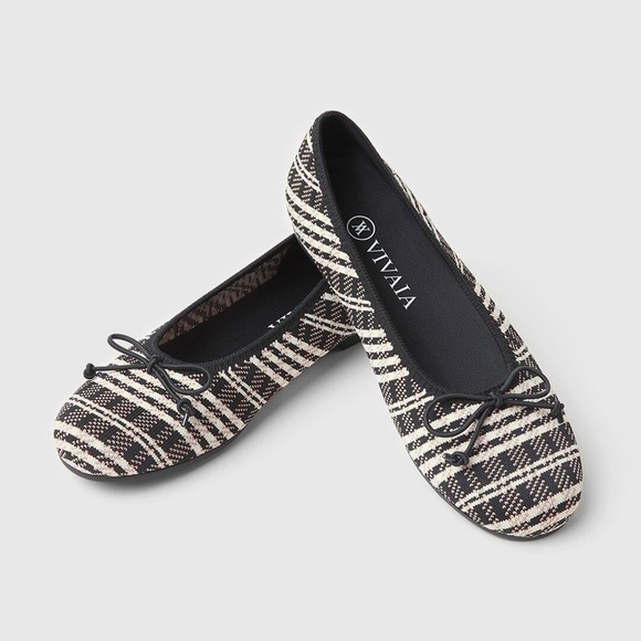 VIVAIA Round-Toe Bow Flats EU 39 / US 8 - Picture 3 of 9